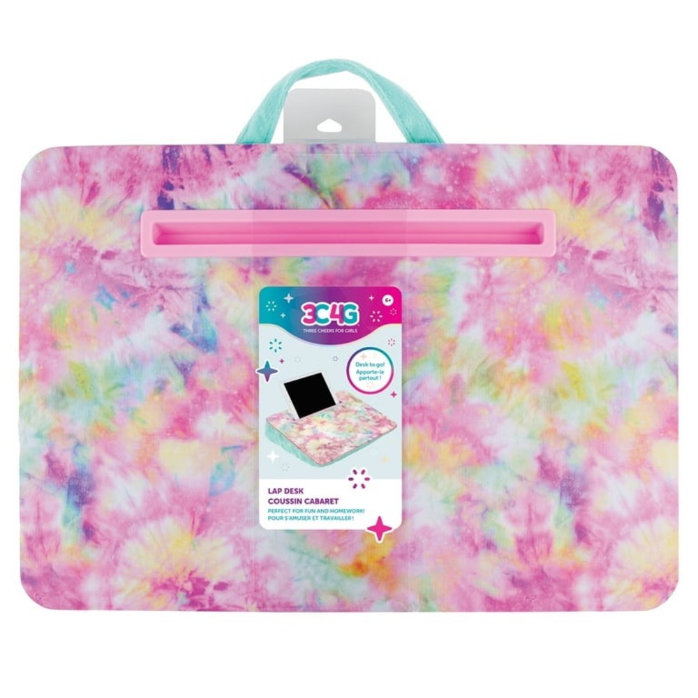 3C4G Tie-Dye Lap Desk - Pink, Yellow, Blue
